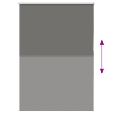 vidaXL Ρολέρ Μπλακάουτ γκρί 90x150 cm Πλάτος υφάσματος 85,7 cm
