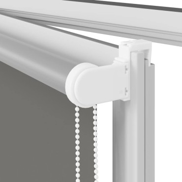 vidaXL Roller Blind Blackout γκρί 150x175 cm Πλάτος υφάσματος 146,6cm