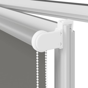 vidaXL Roller Blind Blackout γκρί 155x150 cm Πλάτος υφάσματος 151,6cm