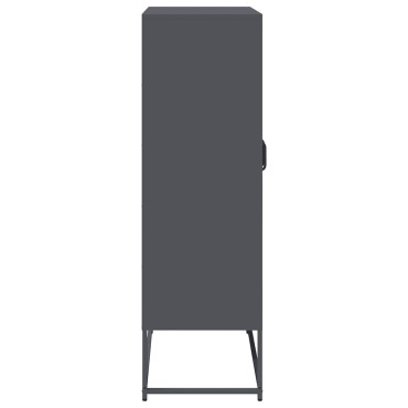 vidaXL Highboard Ανθρακί 68x39x123cm Χάλυβας 1 τεμ.