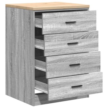 vidaXL ντουλάπι αποθήκευσης γκαράζ 60x51x85 εκ μασίφ ξύλο πεύκο