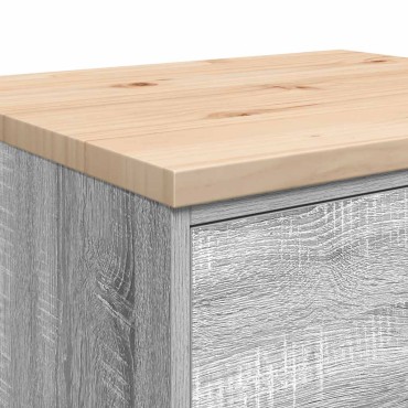 vidaXL ντουλάπι αποθήκευσης γκαράζ 60x51x85 εκ μασίφ ξύλο πεύκο