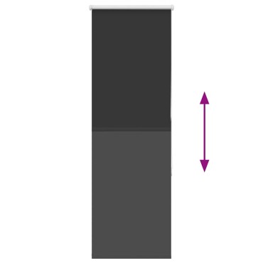 vidaXL Ρολέρ Μπλακάουτ Μαύρο 40x130 cm Πλάτος υφάσματος 35,7 cm