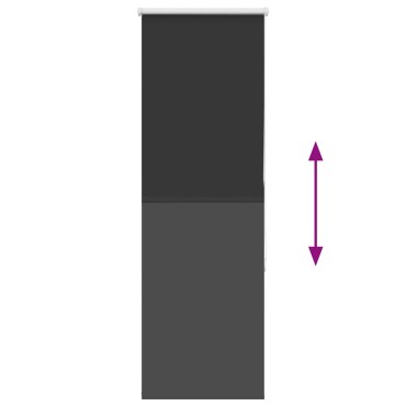 vidaXL Ρολέρ Μπλακάουτ Μαύρο 50x130 cm Πλάτος υφάσματος 45,7 cm