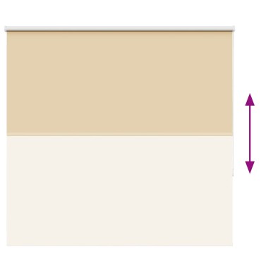 vidaXL Roller Blind Blackout Μπεζ 150x130 cm Πλάτος υφάσματος 146,6cm