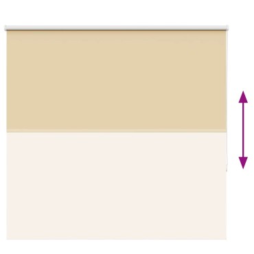 vidaXL Roller Blind Blackout Μπεζ 160x175 cm Πλάτος υφάσματος 156,6cm