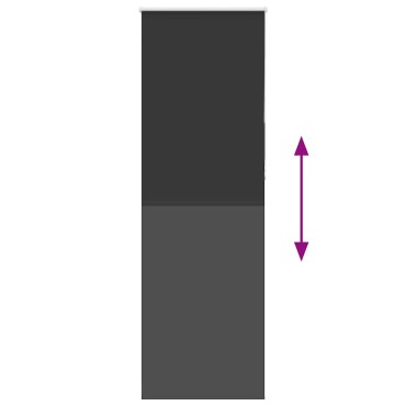 vidaXL Ρολέρ Μπλακάουτ Μαύρο 80x230 cm Πλάτος υφάσματος 75,7 cm
