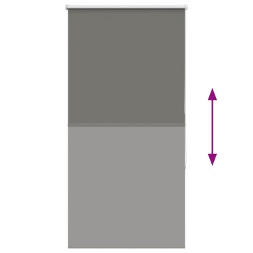 vidaXL Ρολέρ Μπλακάουτ γκρί 85x150 cm Πλάτος υφάσματος 80,7 cm