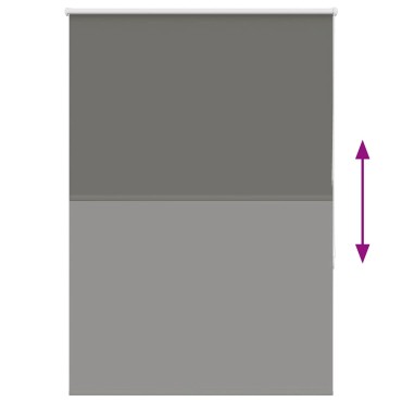 vidaXL Ρολέρ Μπλακάουτ γκρί 115x150 cm Πλάτος υφάσματος 110,7 cm