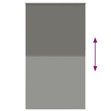 vidaXL Roller Blind Blackout γκρί 140x230 cm Πλάτος υφάσματος 136,6cm
