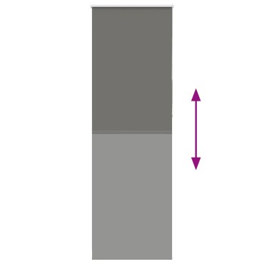vidaXL Ρολέρ Μπλακάουτ γκρί 65x230 cm Πλάτος υφάσματος 60,7 cm