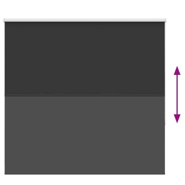 vidaXL Roller Blind Blackout Μαύρο 155x130 cm Πλάτος υφάσματος 151,6cm