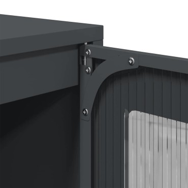 vidaXL Highboard Ανθρακί 68x39x107cm Χάλυβας 1 τεμ.