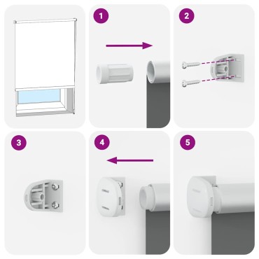 vidaXL Roller Blind Blackout Μαύρο 40x150 cm Πλάτος υφάσματος 35,7 cm