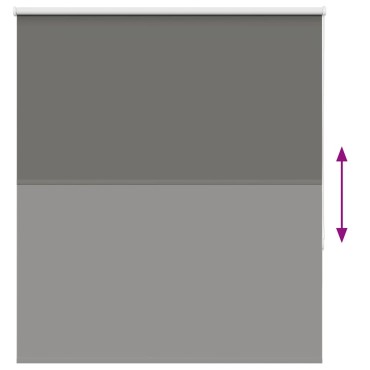 vidaXL Roller Blind Blackout γκρί 140x150 cm Πλάτος υφάσματος 136,6cm