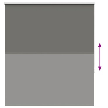vidaXL Roller Blind Blackout γκρί 140x175 cm Πλάτος υφάσματος 136,6cm