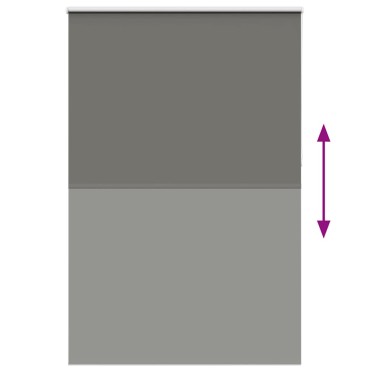 vidaXL Roller Blind Blackout γκρί 160x230 cm Πλάτος υφάσματος 156,6cm