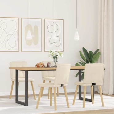vidaXL Καρέκλες Τραπεζαρίας 4 τεμ. Λινές 45x54x86 cm