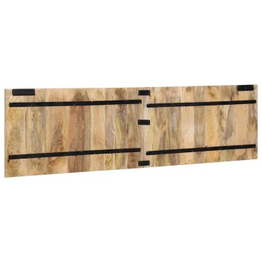 vidaXL κεφαλάρι μασίφ ακατέργαστο ξύλο Mango 180x1,5x50cm