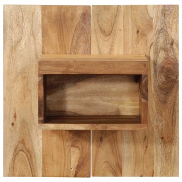 vidaXL Κομοδίνο 50x27x50cm από Μασίφ Ξύλο Ακακίας 1 τεμ.