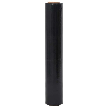 vidaXL Stretch Film 6 τεμάχια Μαύρο 20 μm 50 cm x 150 m