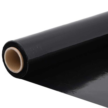 vidaXL Stretch Film 6 τεμάχια Μαύρο 20 μm 50 cm x 150 m