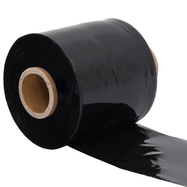 vidaXL Stretch Films 10 τεμάχια Μαύρο 23 μm 10 cm x 300 m
