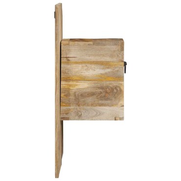 vidaXL Κομοδίνο 60x32x80cm Στερεό ακατέργαστο ξύλο Μάνγκο 1 τεμ.