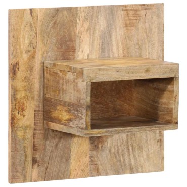 vidaXL Κομοδίνο 50x27x50cm Στερεό ακατέργαστο ξύλο Μάνγκο 1 τεμ.