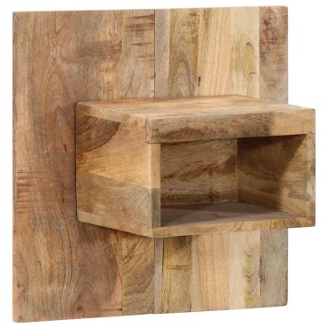 vidaXL Κομοδίνο 50x27x50cm Στερεό ακατέργαστο ξύλο Μάνγκο 1 τεμ.