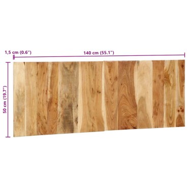 vidaXL κεφαλάρι από μασίφ ξύλο ακακίας 140x1,5x50cm