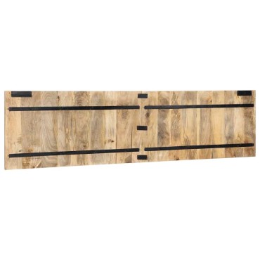 vidaXL κεφαλάρι μασίφ ακατέργαστο ξύλο Mango 200x1,5x50cm