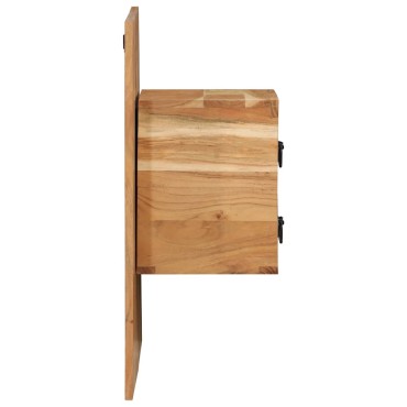 vidaXL Κομοδίνο 60x32x80cm από Μασίφ Ξύλο Ακακίας 1 τεμ.