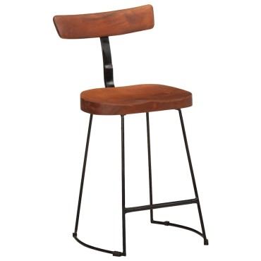 vidaXL Σκαμπό Μπαρ 2 τεμ. 49x43x79cm από Μασίφ Ξύλο Μάνγκο