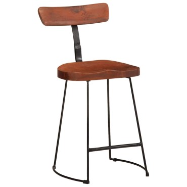 vidaXL Σκαμπό Μπαρ 2 τεμ. 49x43x79cm από Μασίφ Ξύλο Μάνγκο