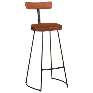 vidaXL Σκαμπό Μπαρ 2 τεμ. 49x43x103cm από Μασίφ Ξύλο Μάνγκο