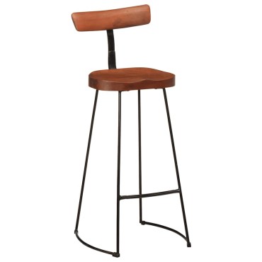 vidaXL Σκαμπό Μπαρ 2 τεμ. 49x43x103cm από Μασίφ Ξύλο Μάνγκο