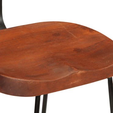 vidaXL Σκαμπό Μπαρ 2 τεμ. 49x43x88cm από Μασίφ Ξύλο Μάνγκο