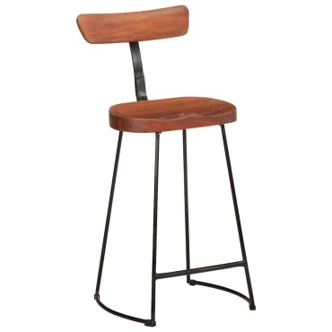 vidaXL Σκαμπό Μπαρ 2 τεμ. 49x43x88cm από Μασίφ Ξύλο Μάνγκο