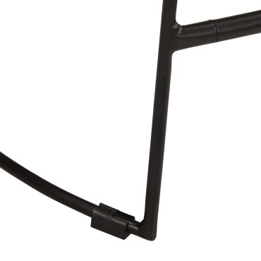 vidaXL Σκαμπό Μπαρ 2 τεμ. Μαύρα 45x40x78cm από Μασίφ Ξύλο Μάνγκο