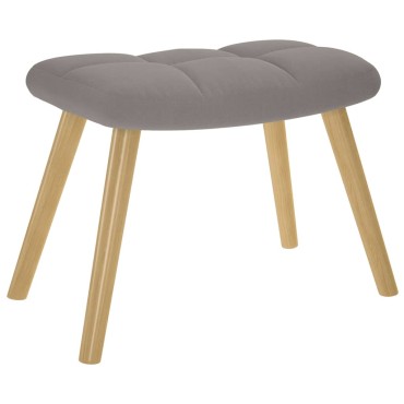 vidaXL Πολυθρόνα Relax Taupe Υφασμάτινη με Υποπόδιο 61,5x69x95,5cm 1 τεμ.