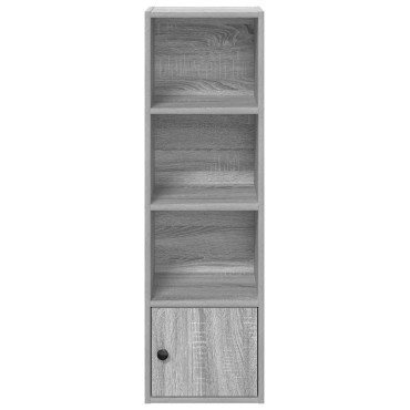 vidaXL Βιβλιοθήκη Γκρι Sonoma 31x24x102cm από Επεξεργασμένο Ξύλο 1 τεμ.