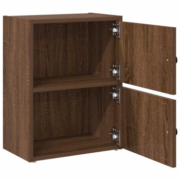 vidaXL Βιβλιοθήκη Καφέ Δρυς 40x24x52cm από Επεξεργασμένο Ξύλο 1 τεμ.