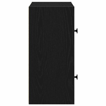 vidaXL Βιβλιοθήκη Μαύρη Δρυς 40x24x52cm Κατασκευασμένο ξύλο 1 τεμ.