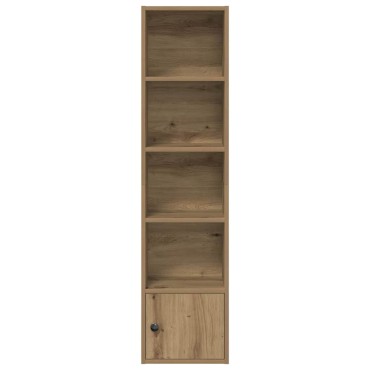 vidaXL Βιβλιοθήκη Αρτισιανή Δρυς 31x24x127cm Επεξ. Ξύλο 1 τεμ.