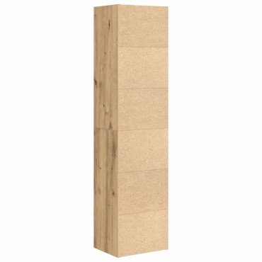 vidaXL Βιβλιοθήκη Αρτισιανή Δρυς 31x24x127cm Επεξ. Ξύλο 1 τεμ.