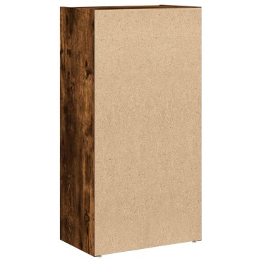 vidaXL Βιβλιοθήκη Καπνιστή Δρυς 40x24x77cm από Επεξεργασμένο Ξύλο 1 τεμ.