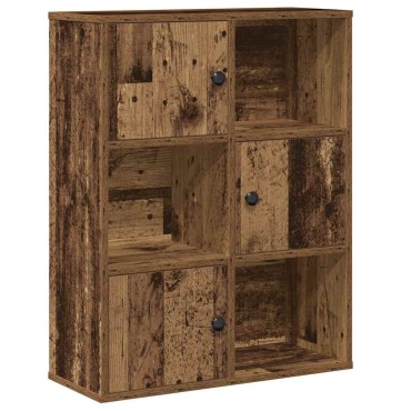 vidaXL Βιβλιοθήκη Όψη Παλαιού Ξύλου 60x24x76,5cm Επεξεργασμένο Ξύλο 1 τεμ.