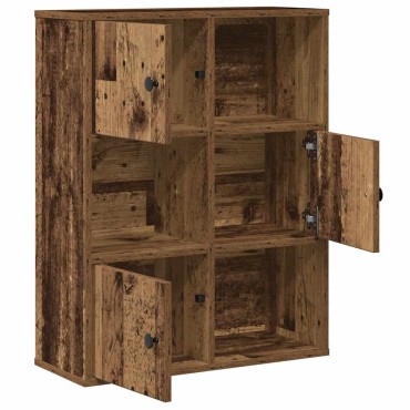 vidaXL Βιβλιοθήκη Όψη Παλαιού Ξύλου 60x24x76,5cm Επεξεργασμένο Ξύλο 1 τεμ.