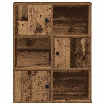 vidaXL Βιβλιοθήκη Όψη Παλαιού Ξύλου 60x24x76,5cm Επεξεργασμένο Ξύλο 1 τεμ.